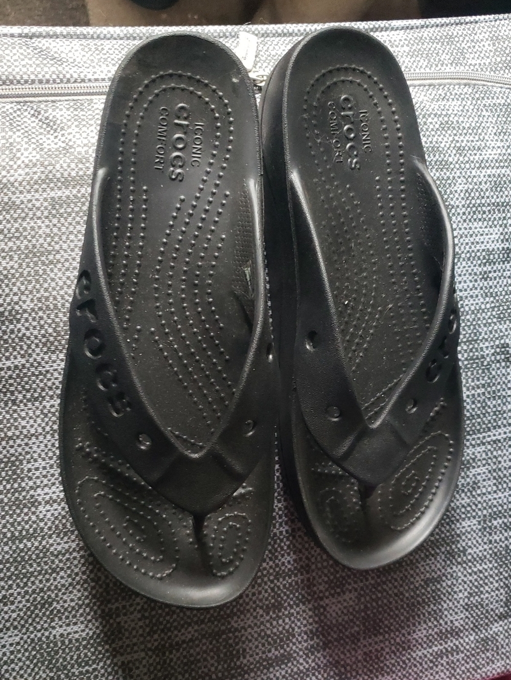 CROCS Women’s Black Slip-On Flip Sandals